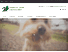 Tablet Screenshot of pleasantparkkennels.com
